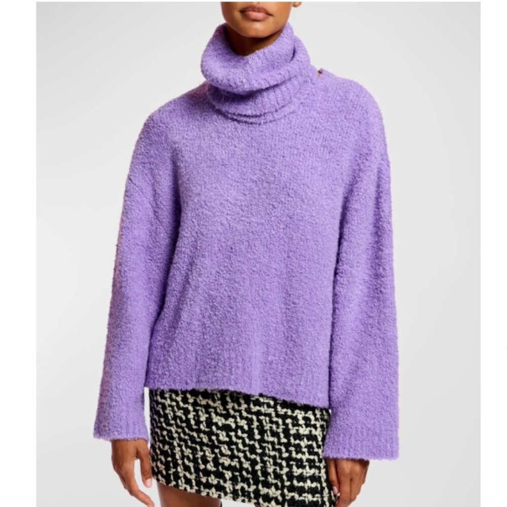 Essentiel Antwerp Emboza Knit Sweater With Detachable Collar